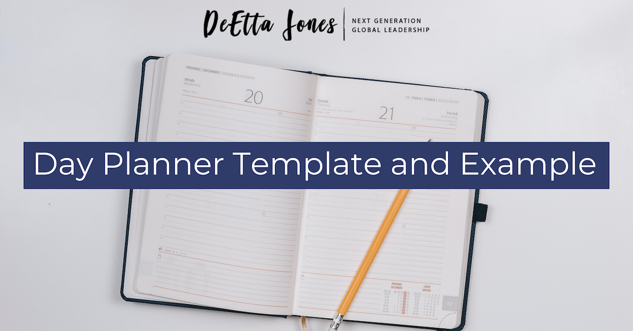 Day Planner Template and Example